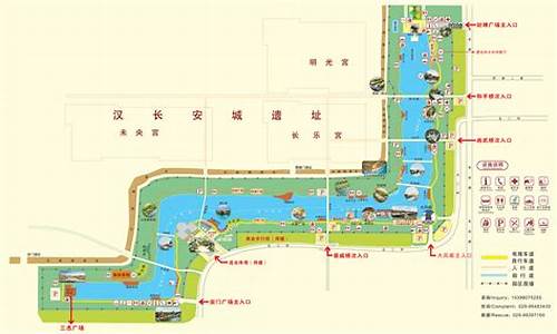 西安汉城湖公园地图_西安汉城湖公园地图全