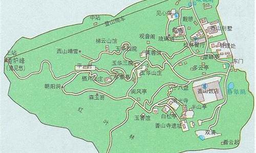 香山公园地图_香山公园地图高清版大图