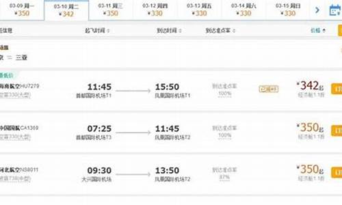 去三亚旅游自由行机票_去三亚的特价机票多少钱